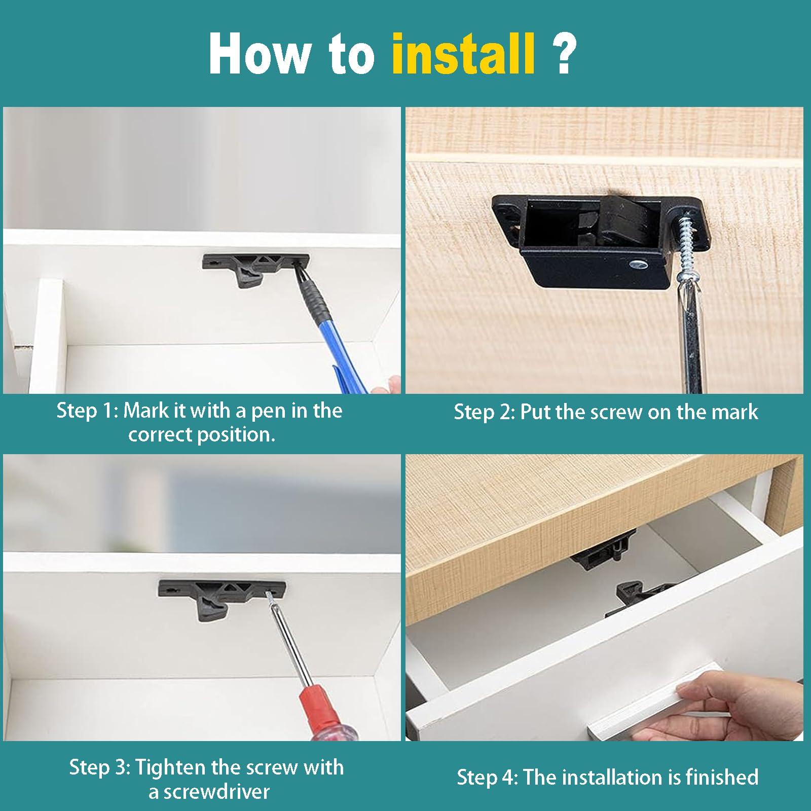 Karriter Autoschloss Für Wohnmobil & Boot - Möbelschloss Mit Griff, 1 Stück