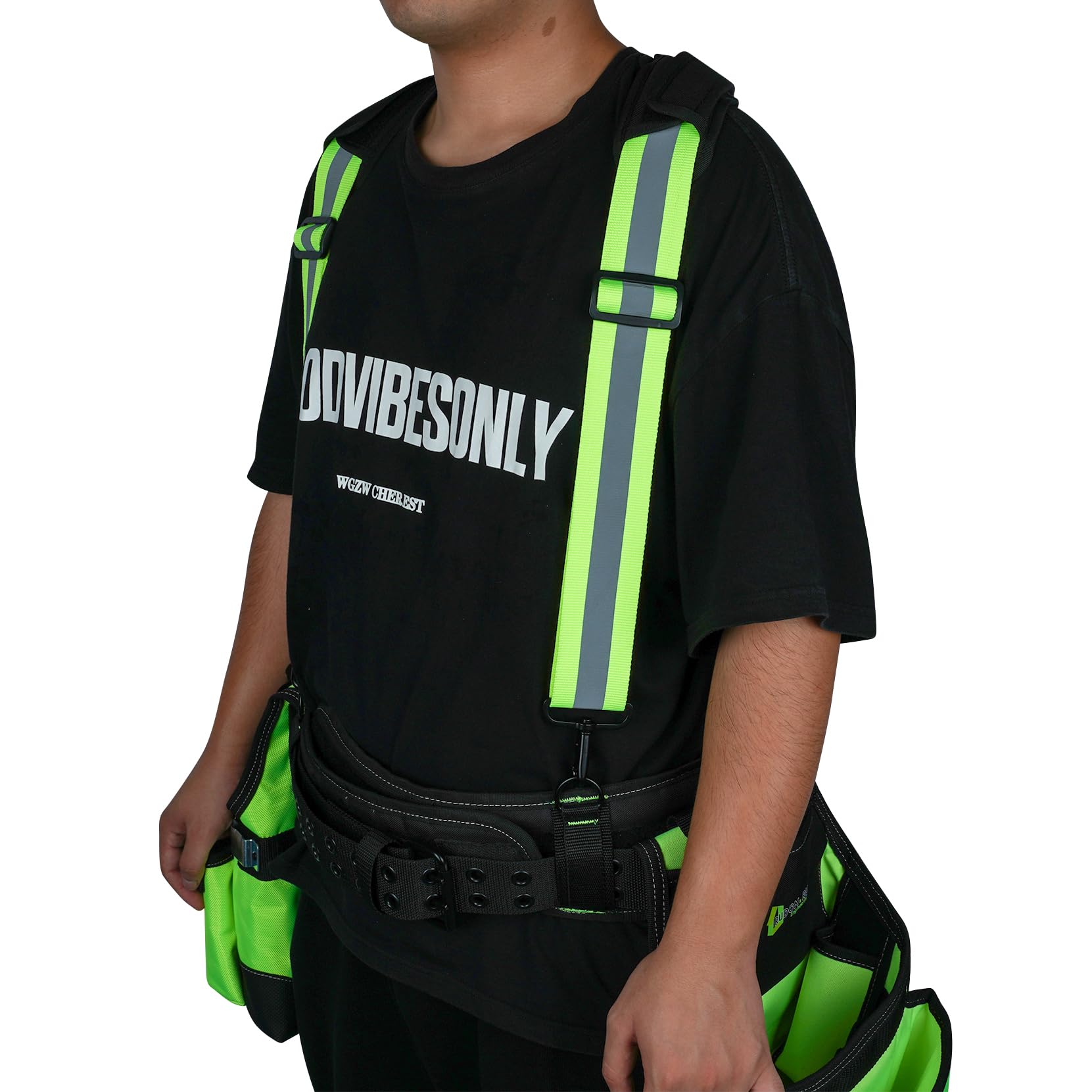 MELOTOUGH Alta Visibilità Cintura Bretelle Sicurezza Riflettente Harness Heavy Duty