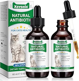 Natürliche Antibiotika für Katzen, 2PCS Katzen-Antibiotika-Cat Multivitamin,unterstützt das Immunsystem und Katzen Allergie Relief,Gesundheit liefert Katzen Antibiotika