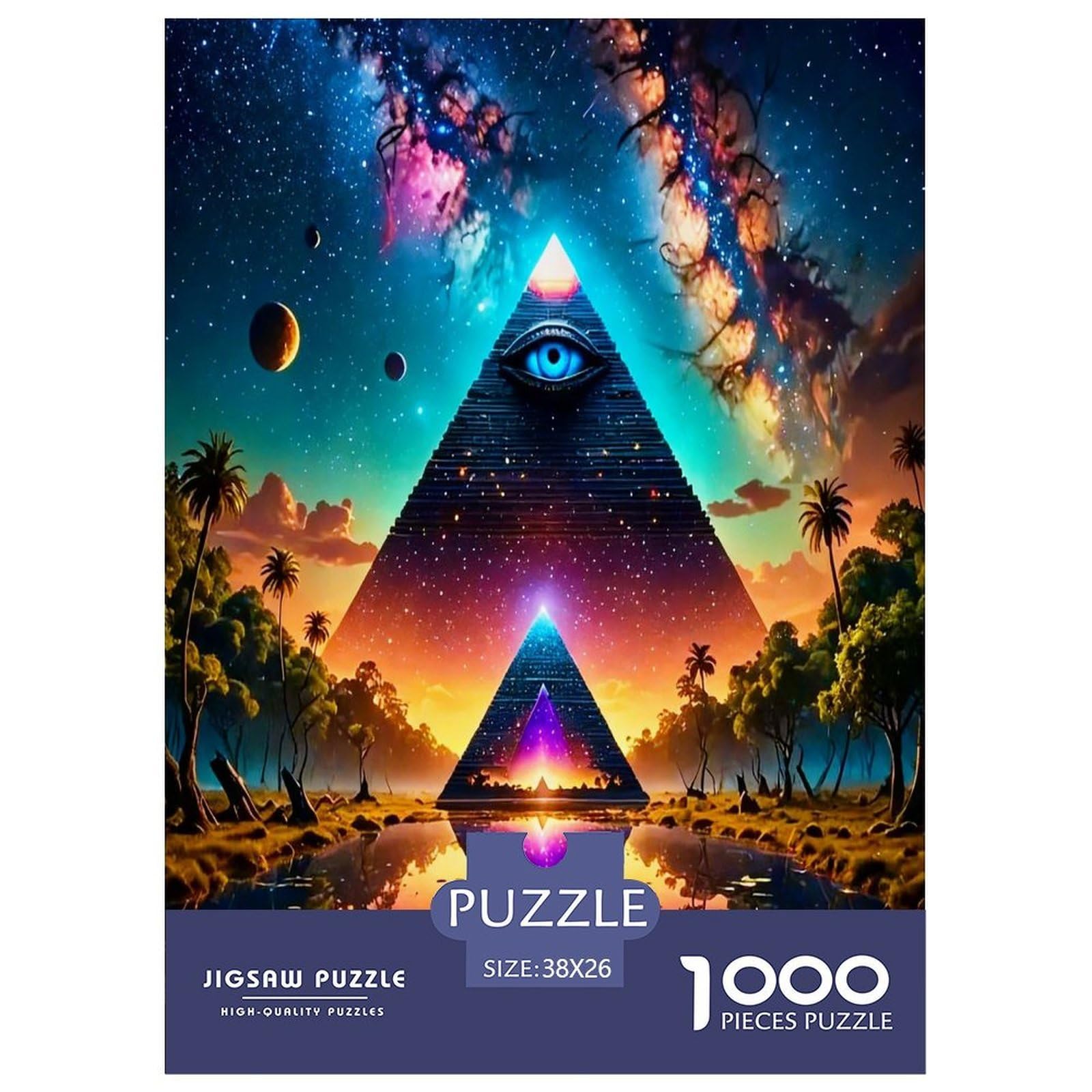 One Eyed Sky 1000 Pieces Jigsaws for Adults Fun, Challenging & Brainteasing Birthday Gifts for Women And Man Challenge High Difficulty 38x26cm/1000pcs — image 1