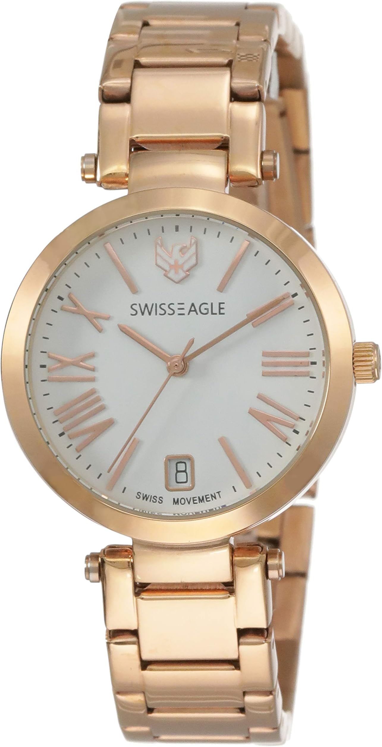 Swiss Eagle Analog White Dial Women Watch- SE-9119-22