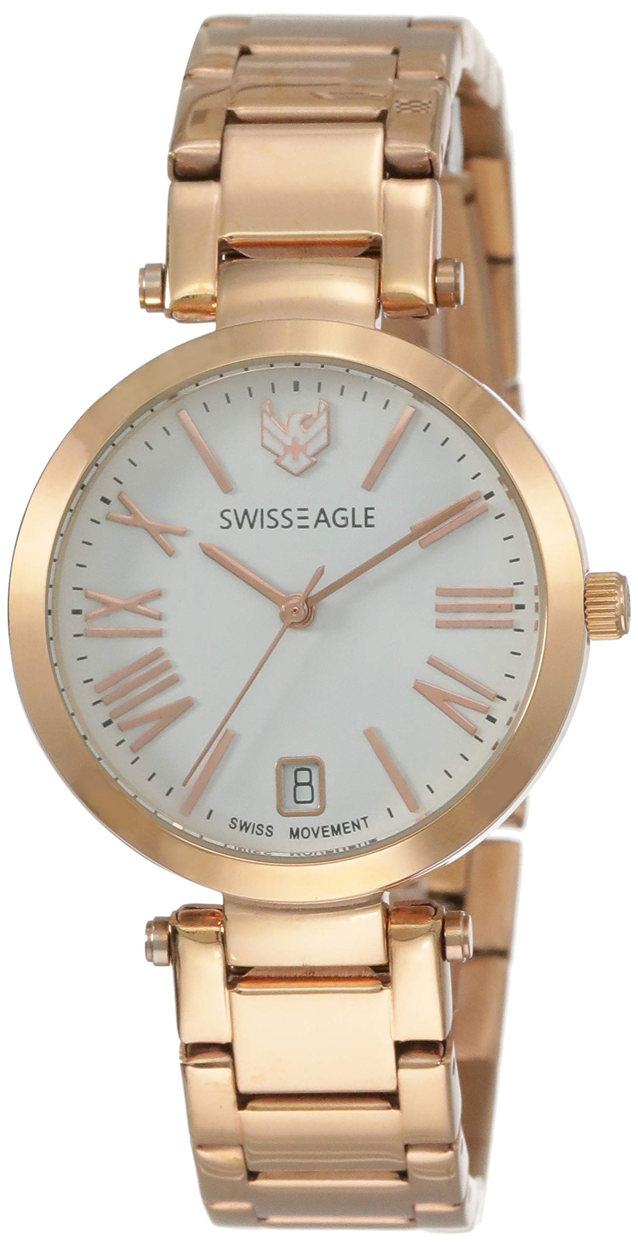 Swiss Eagle Analog White Dial Women Watch- SE-9119-22