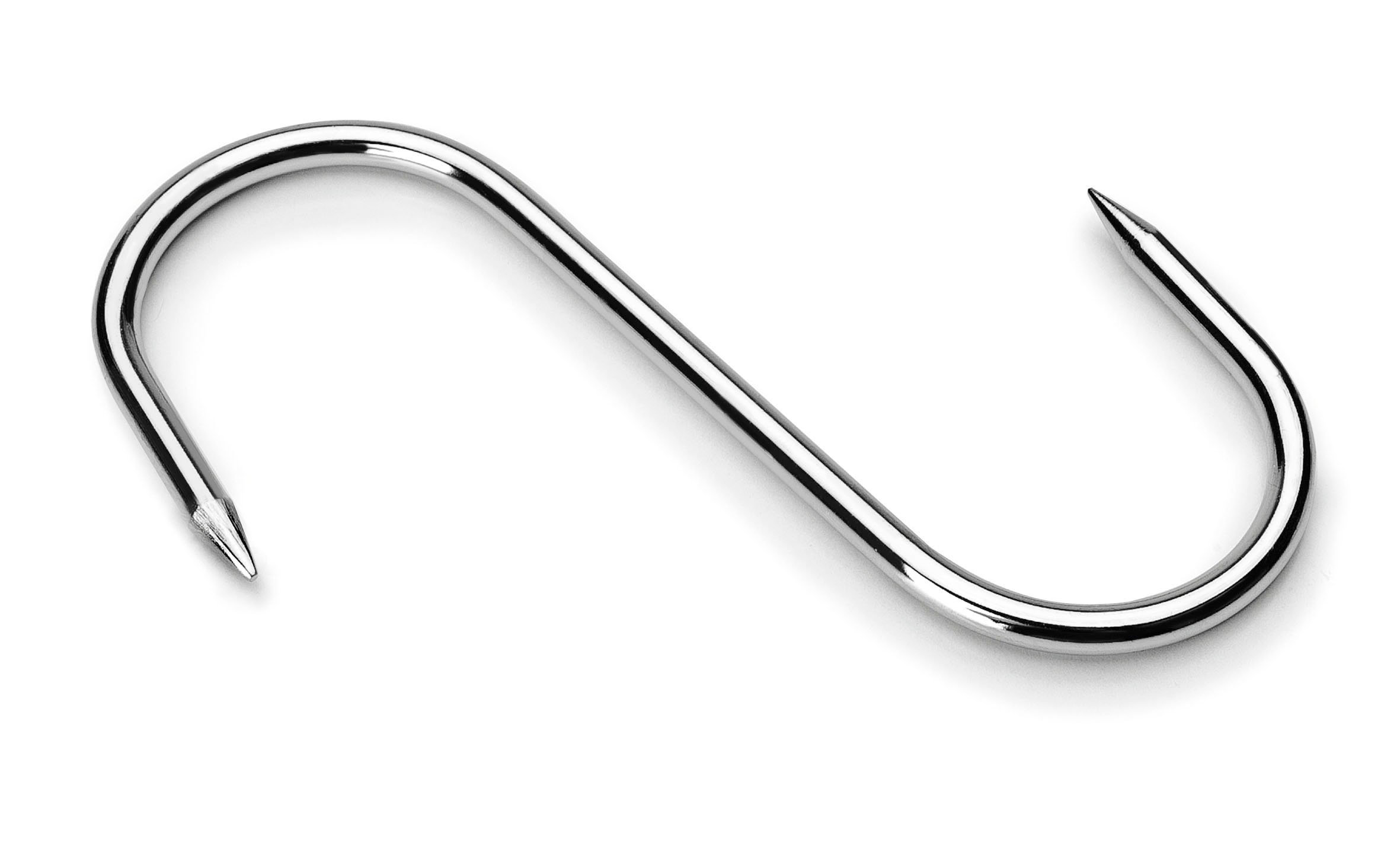 Lacor 39047 2 Point Stainless Steel Butchers Hook, 12.5 cm, Silver (6-Piece)