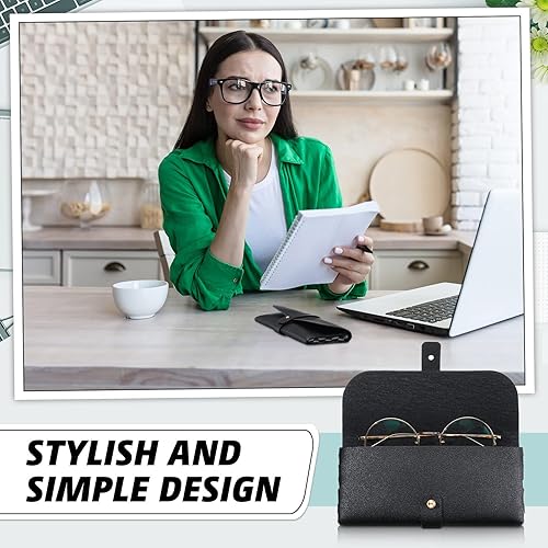 Miniatura 4 de Nuogo Paquete de 30 fundas para lentes, estuche suave para lentes de sol, bolsa portátil de piel sintética para mujeres y hombres