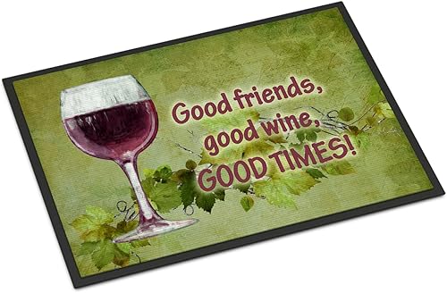 Caroline's Treasures SB3070MAT - Felpudo para puerta delantera, para interiores y exteriores, para entrada, antideslizante, lavable, pelo bajo, 18 x