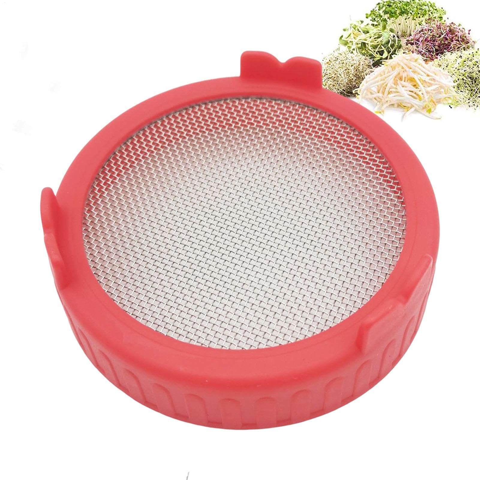 Smashing Mason Jar Screen Lids For Sprouting | Canning Lids | Stainless Steel Sprouting Kit Sprout Jars Lids, Indoor Seeds Germination Sprouters Lid For Alfalfa Broccoli