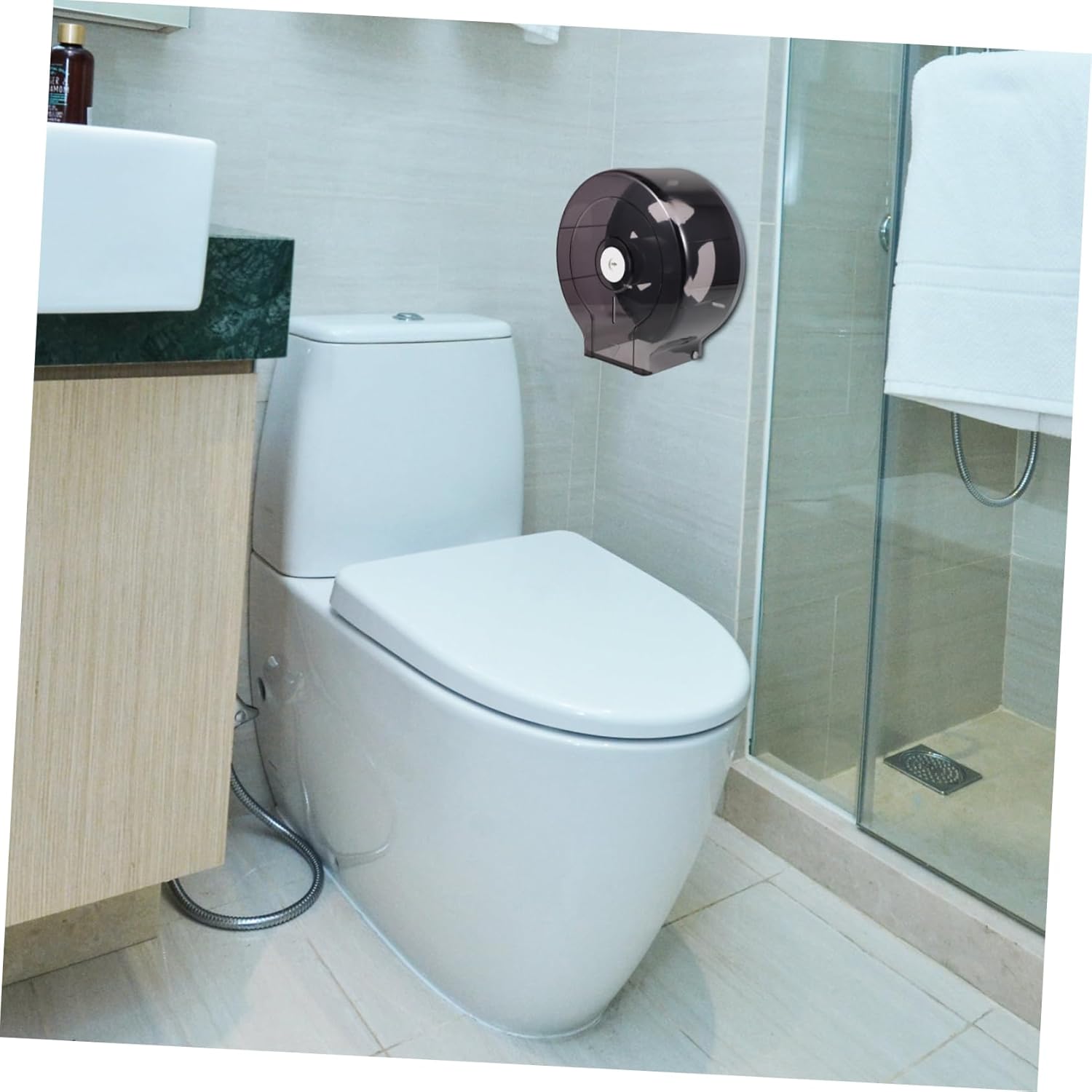 Wall Mount Toilet Paper Holder Storage Tissue Rack for Bathroom and Kitchen Easy Installation and -Term Use for Restrooms