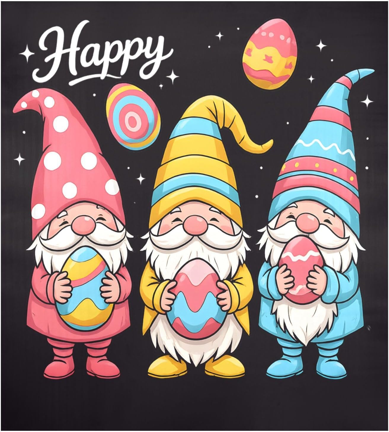 Dishwasher Magnet Cover Large Magnetic Stickers Happy Easter Colorful Eggs Front Dishwasher Cover Reusable Decal for Home Kitchen Refrigerator Decorative Lid Washing Machine Laundry