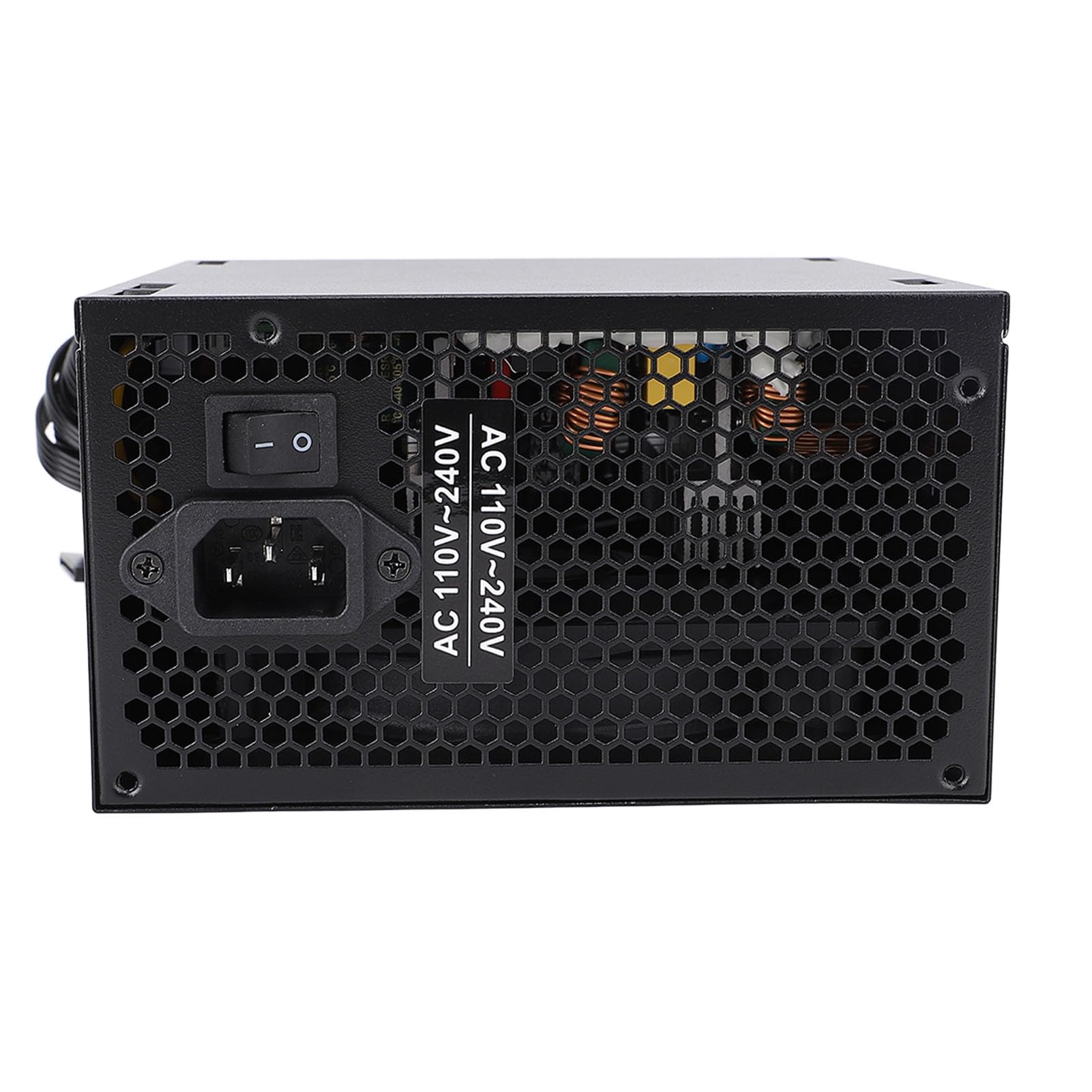 Jectse Fuente de Alimentación de Alta Potencia de 600w, Riel único de 12v, Fuente de Alimentación para Caja de Escritorio, Admite Plataformas de Doble Núcleo y Es Compatible con los