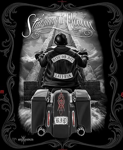 Miniatura 3 de Ride or Die - Manta de felpa real de lujo tamaño Queen para motocicleta, 79 x 95 pulgadas
