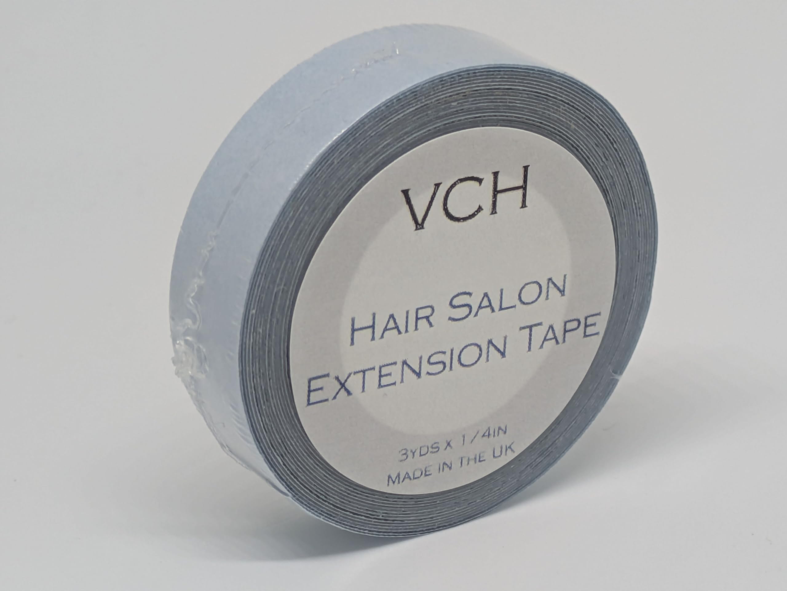 VCH Hair Extension Tape - Extra Strong Roll of Double Sided Clear Tape for Tape-in hair Extensions, Clear with blue liner, 3yd roll - Image 4