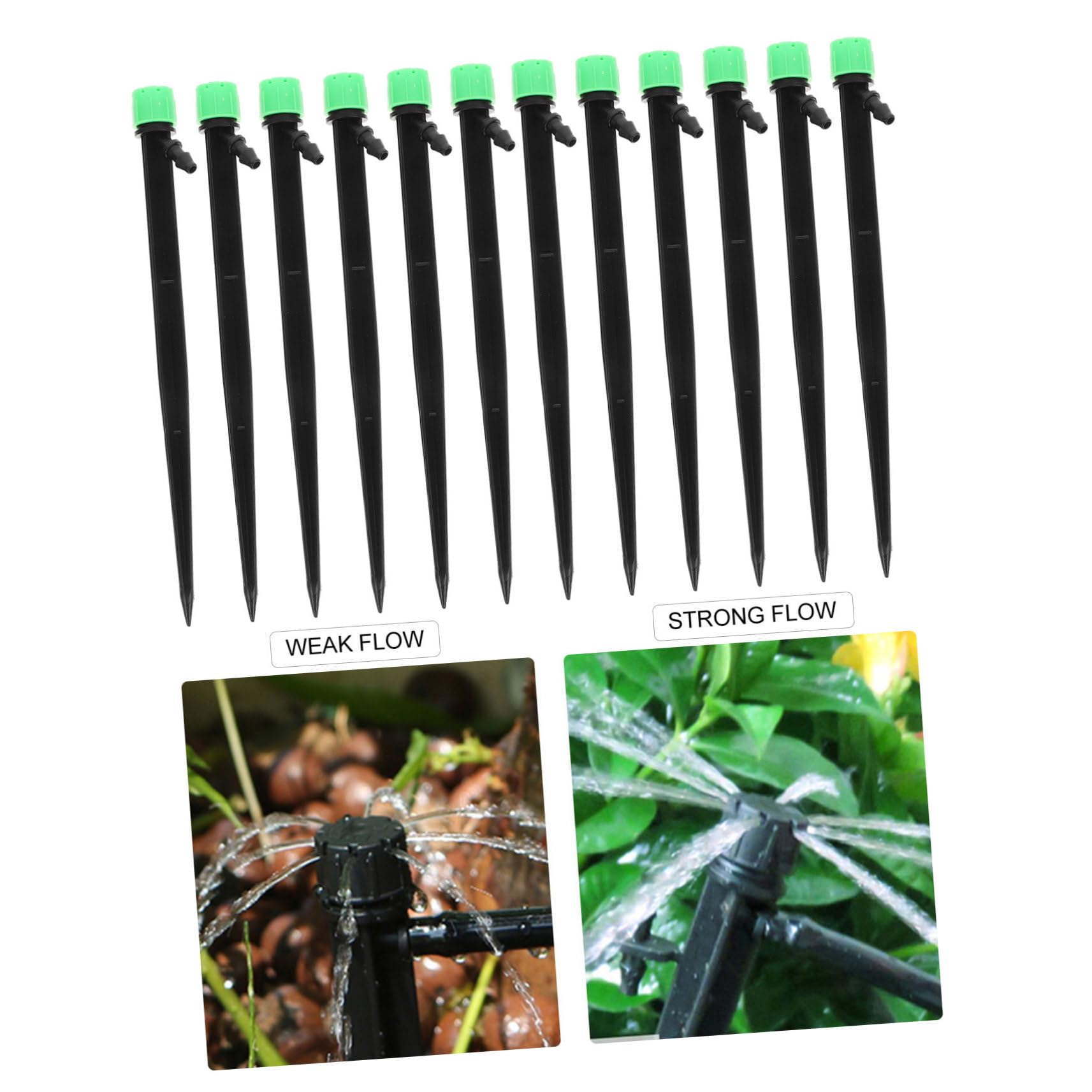 BESPORTBLE 250pezzi Testine Di Irrigazione Goccia Regolabili Per Giardino Irrigatori Spruzzo Per Irrigazione Efficiente Bassa Pressione