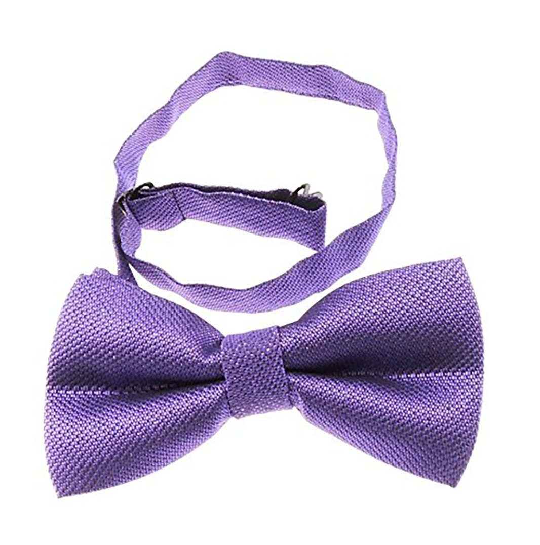 Glamour Girlz Men's Bright Purple Sparkly Pre Tied Formal Groom Grooms Wedding Best Party Prom Gala Prom Dinner Jacket Dj Dickie Tuxedo Butterfly Solid Plain Bow Tie Bowtie