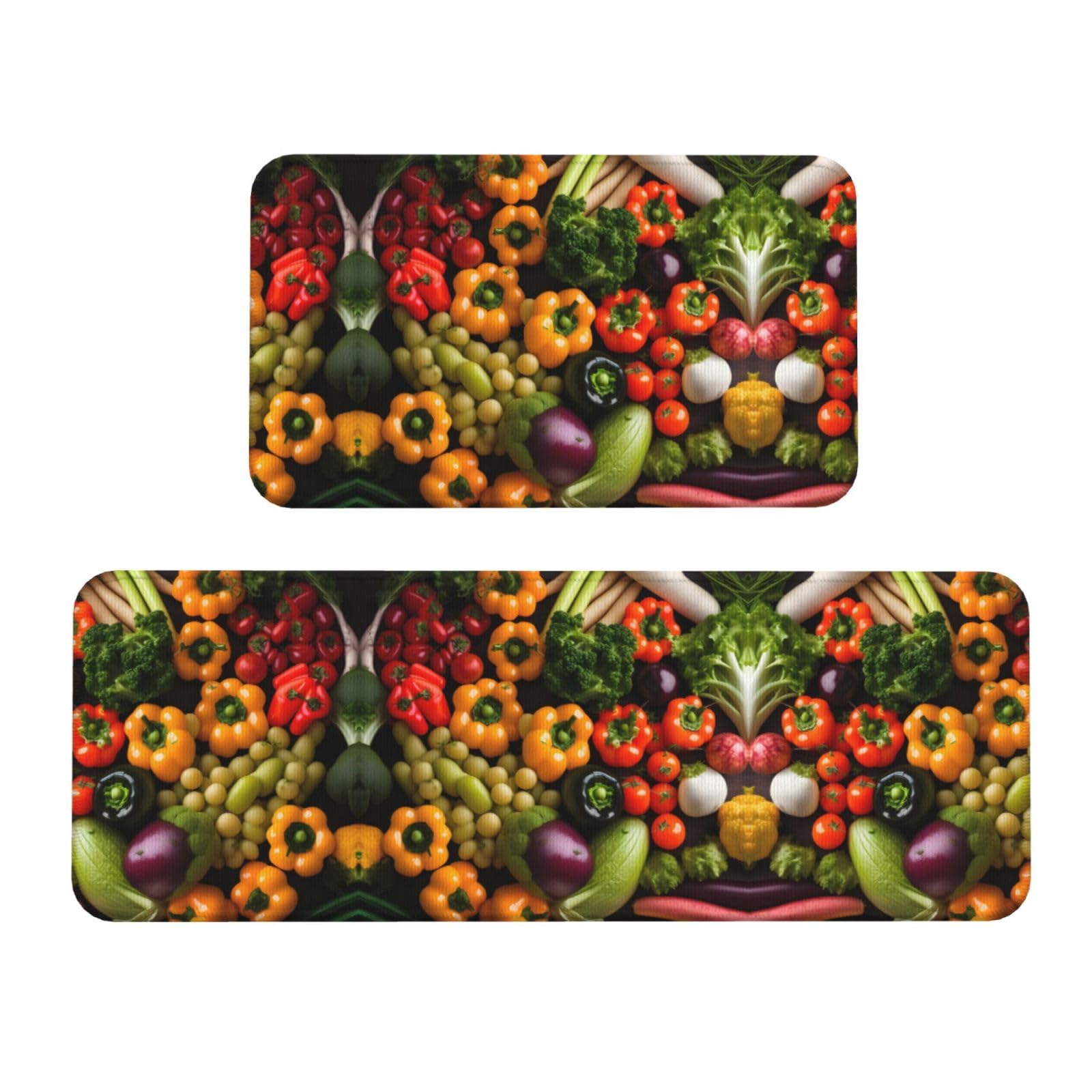 Tapis de cuisine absorbants motif fruits style ferme pour une ambiance de chef