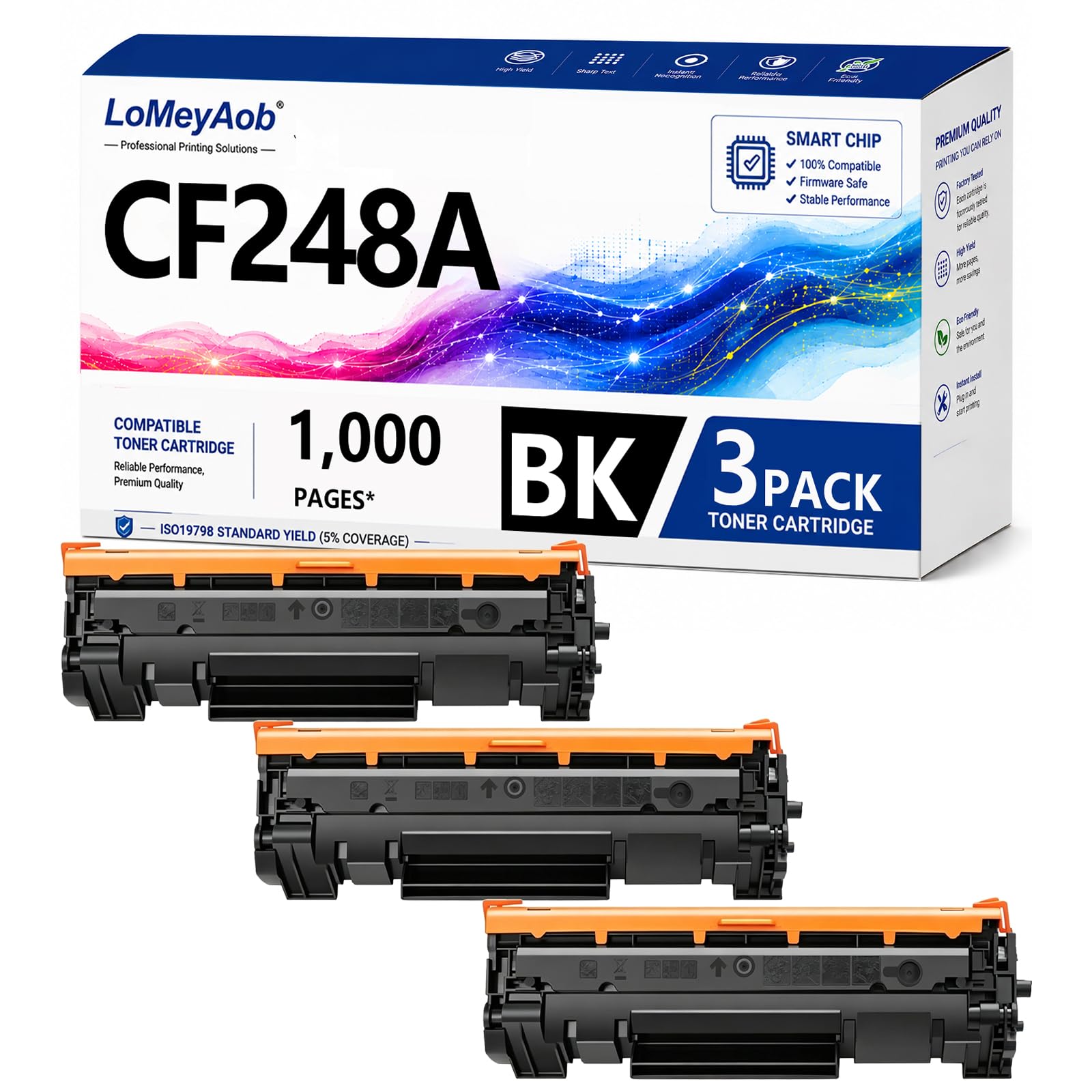 Cartuccia di toner CF248A, sostituzione nera ad alta resa per stampante HP LaserJet MFP M15w M15a M28w M28a M29w M31W, stampe ad alta velocità