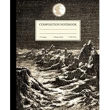 Composition Notebook College Ruled Vintage Astronomy Moon & Earth Illustration | Science Aesthetic Journal for Back to School, College & University Vintage Flora and Fauna