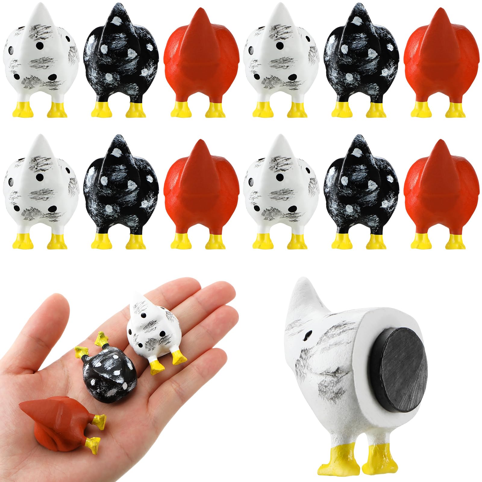 Amazon.com: Xuhal 12 Pcs Funny Chicken Butt Magnets for Fridge
