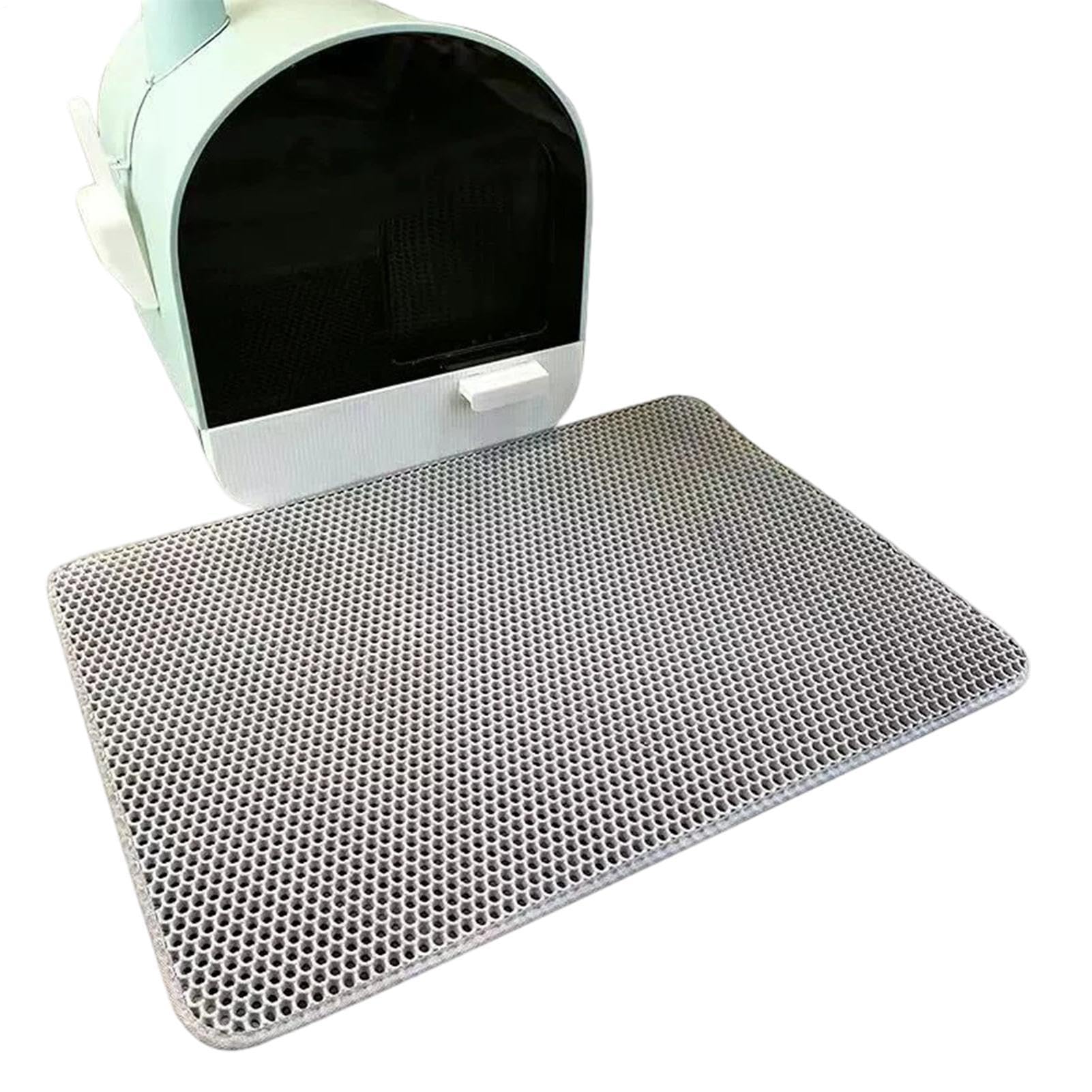 Tappetino per lettiera per gatti, a doppio strato, antiscivolo, grande, impermeabile, per animali domestici, tappeti, mobili, bagno, pulizia interna, cibo, casa ed esterno