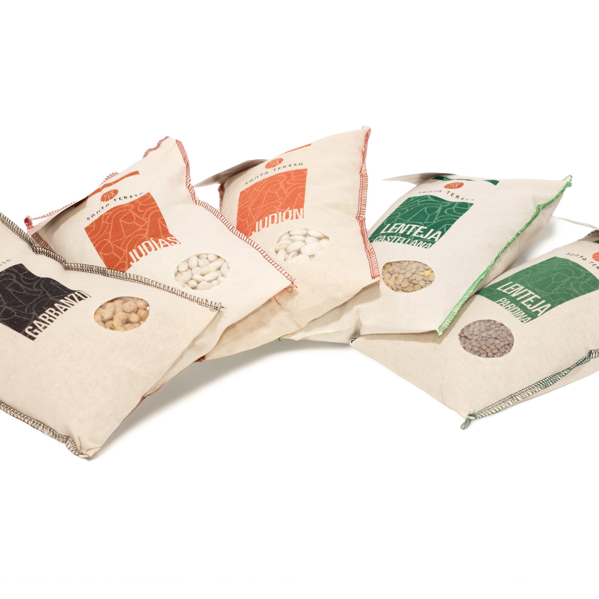 Santa Teresa Pack Guisos, Legumbres Categoría Extra, Lentejas Castellanas, Lentejas Pardiñas, Judión, Judías, Garbanzos, 5 kg