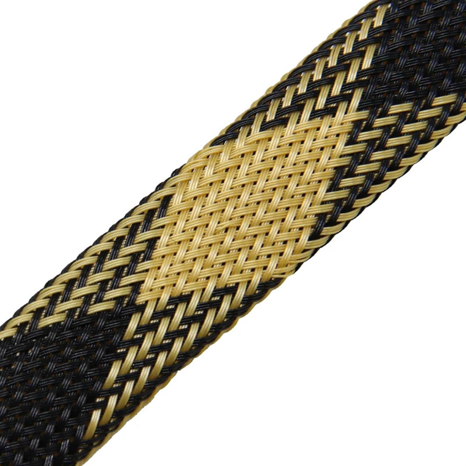 Cable ordenado Manga Cable Protector...(Black Yellow,16MM1 Meters)