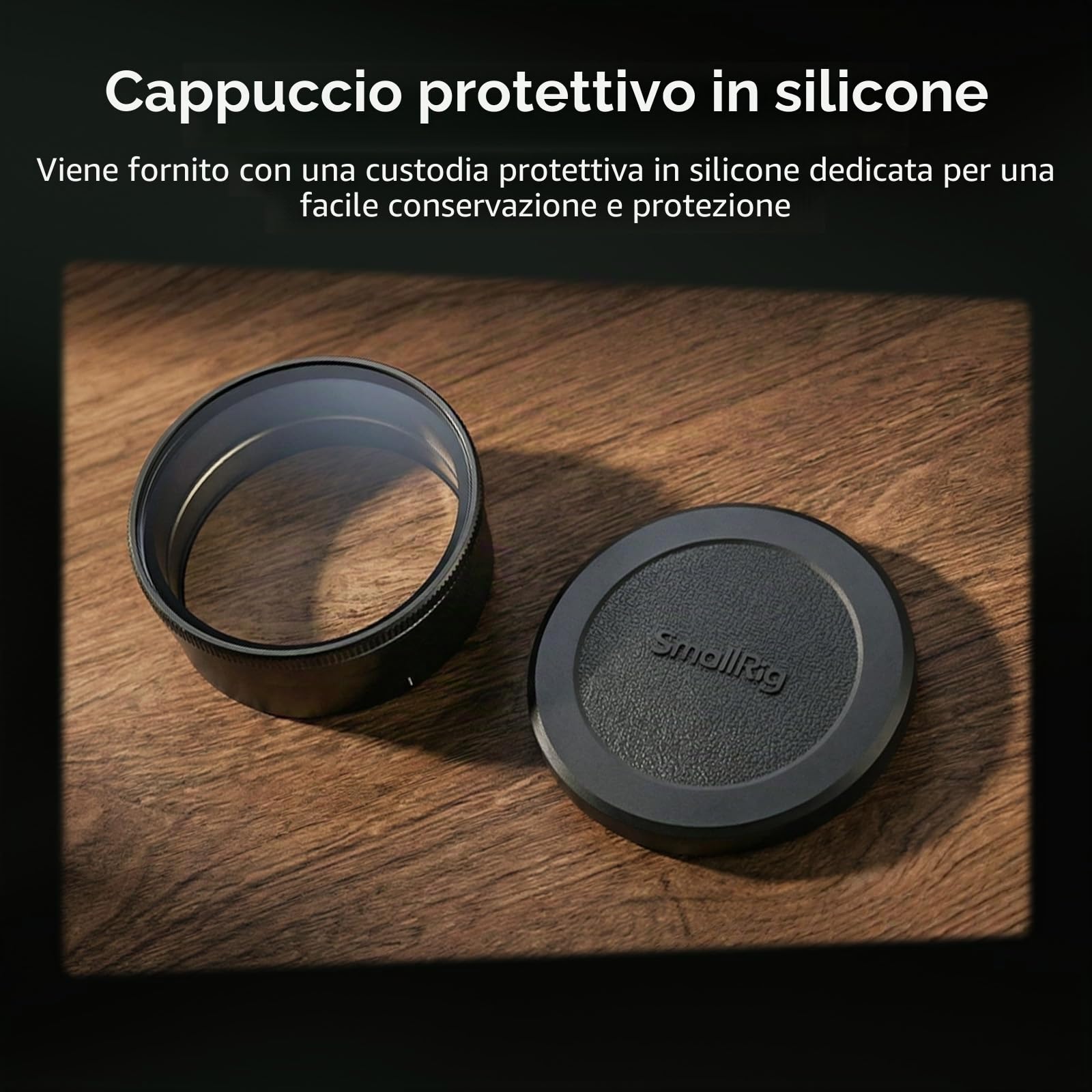 SMALLRIG Filtro UV e paraluce tutto in uno per RICOH GR IV GRIV con cappuccio protettivo in silicone, paraluce dedicato per ridurre la luce diffusa, rivestimenti multistrato, resistente ai graffi
