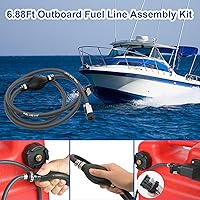 Vista 3 de Tnisesm Línea de combustible para barco, línea de combustible fuera de borda, línea de combustible marino, línea de combustible para barco
