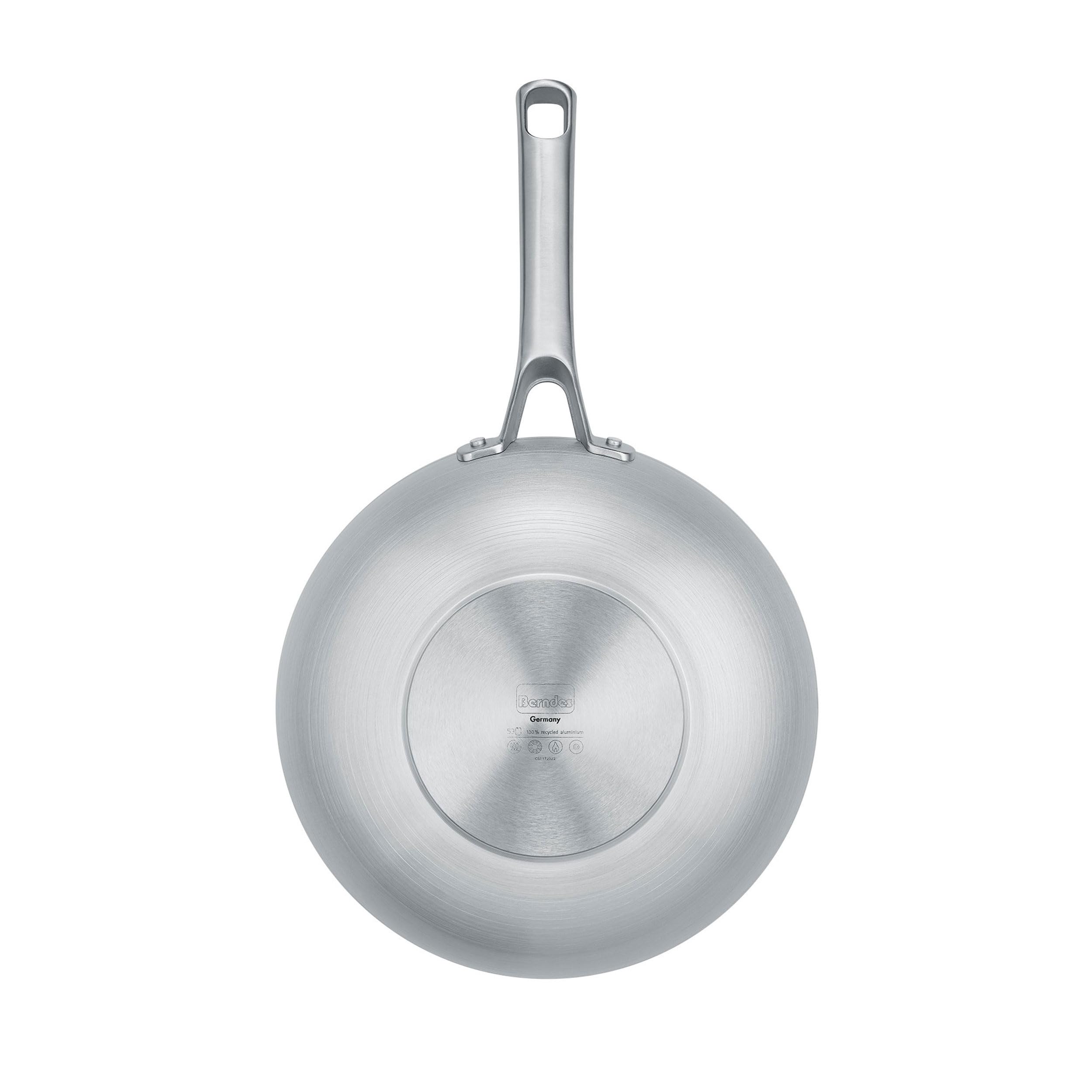 Berndes Wok wegetariański 28 cm, aluminium, z recyklingu, szary – b.free