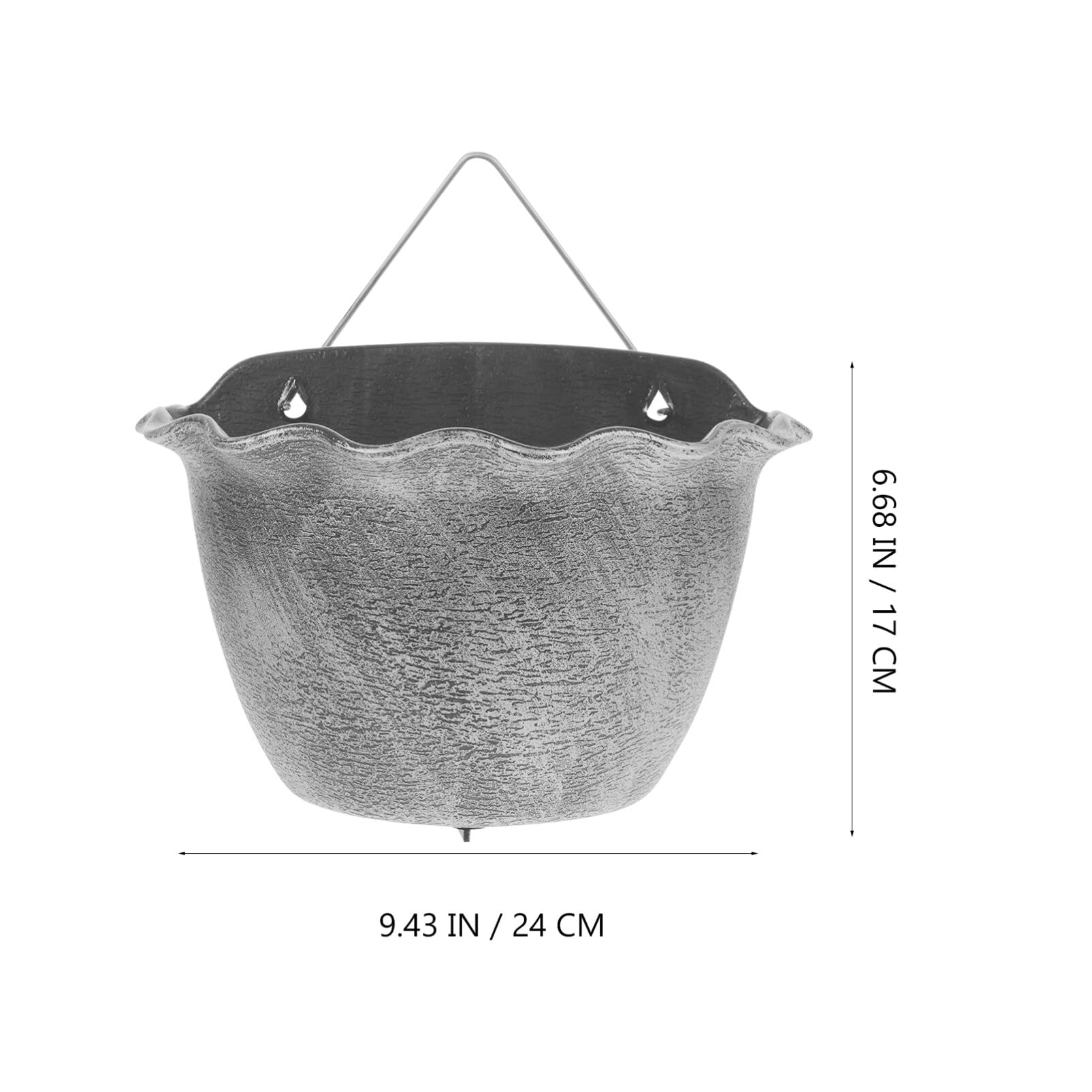Didiseaon Portavasi Pensile da Parete in Plastica e Metallo, Set 1