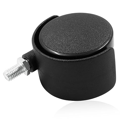 Miniatura 3 de Moicstiy Paquete de 8 ruedas giratorias de 2 pulgadas de repuesto para silla de oficina, ruedas universales de tamaño estándar para muebles sin