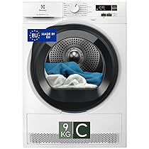 Electrolux Serie 600 GentleCare, Asciugatrice a Pompa di Calore, 9 kg, EW6HCH19G, 14 Programmi, Tecnologia MixCare e SensiCare, Funzione Antipiega, 64 dB, Filtro EcoFlow, 850x596x636 mm