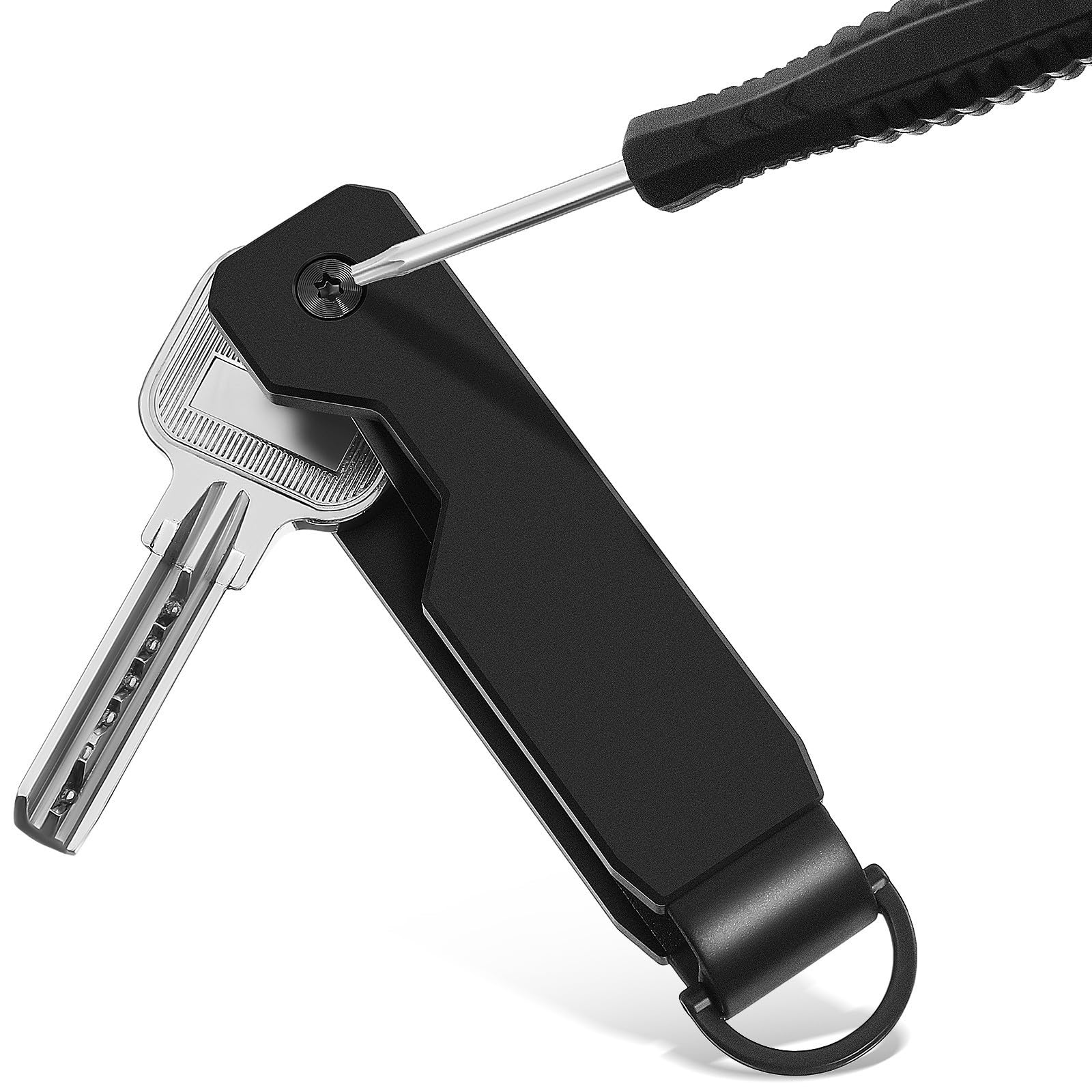 Operitacx 4 Pezzi Portachiavi Organizzatore Chiavi in Lega di Alluminio | Design Minimalista, Struttura Robusta e Silenziosa, Accessorio Compatto per Uso Casuale e Professionale