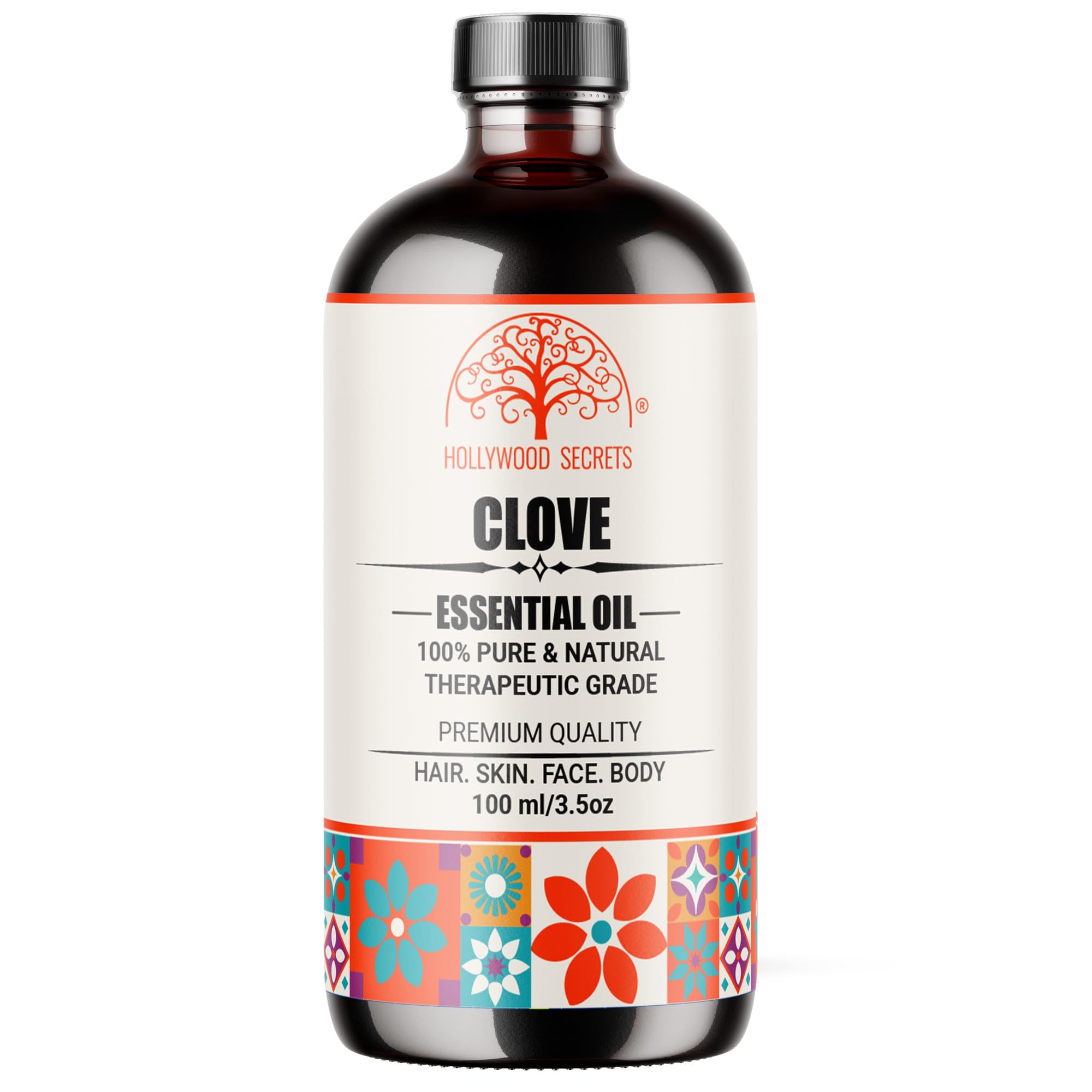 Hollywood Secrets Pure Clove Essential Oil Therapeutic Grade 100ml