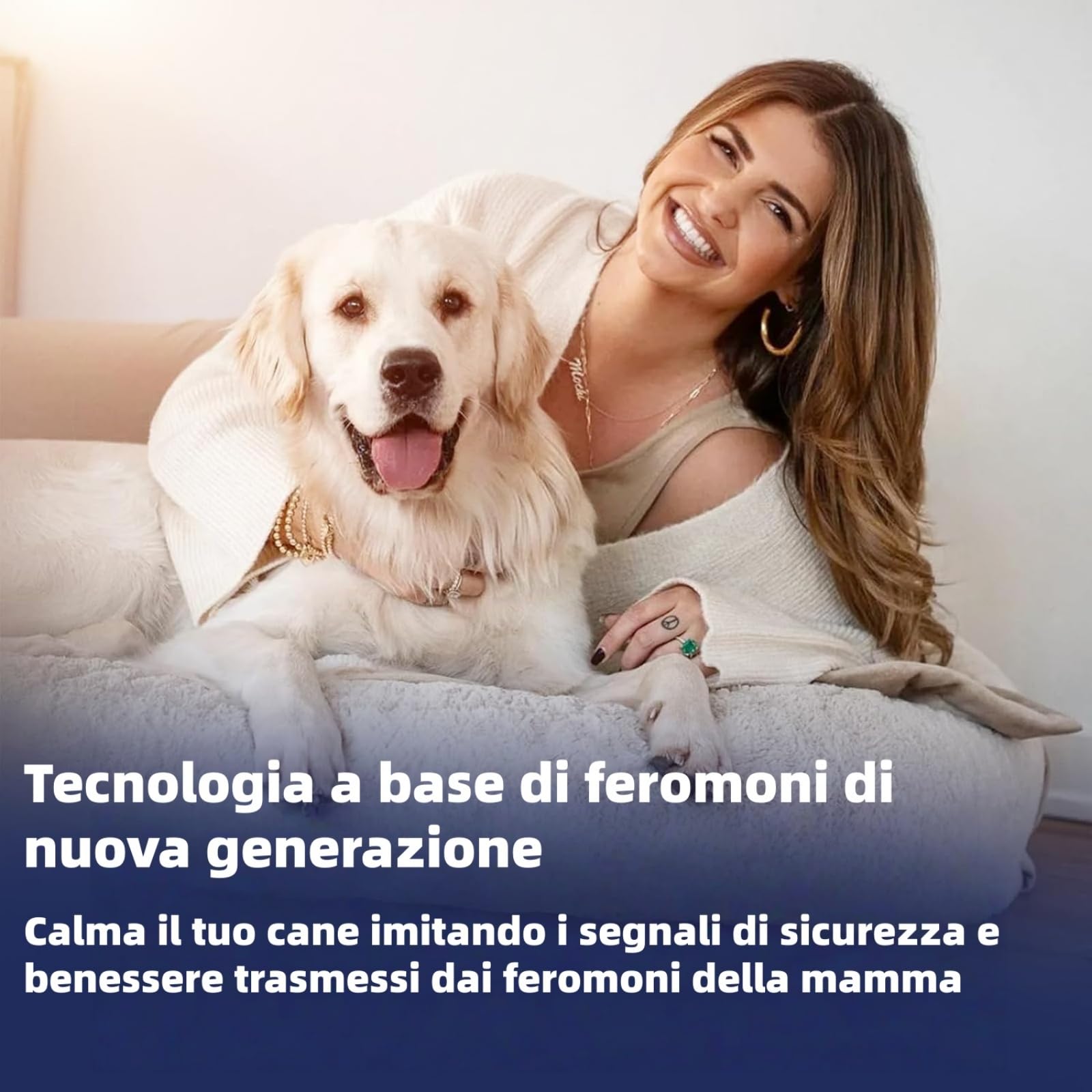 MEIION Ormeo Pet Diffusore,Diffusore Calmante per Cani,Feromoni Antistress,Aiuta i Cani Ansiosi a Rilassarsi,Facile da Usare,Adatto per Situazioni di Stress