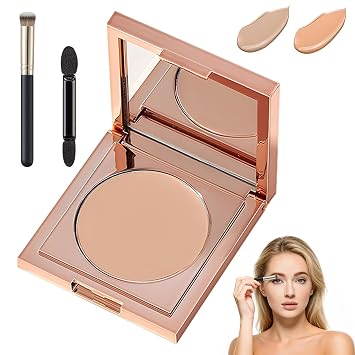 Colored Clay CC Undereye Corrector, Color Corrector for Dark Circles with Brush, Under Eye Concealer, Conceal & Brighten Dark Circles, Under Eye Hydrating Concealer Light skin, 1