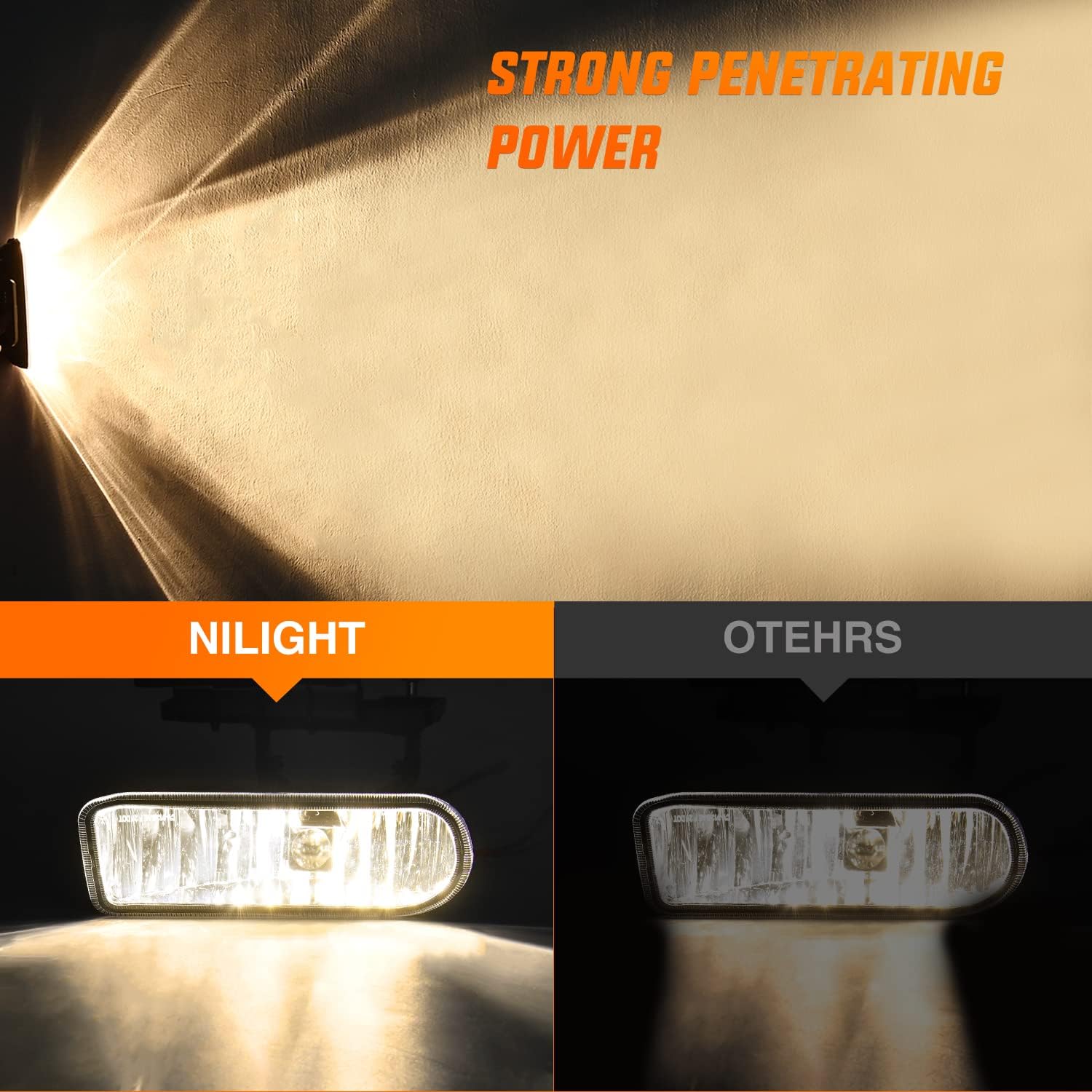 Nilight Fog Light Assembly Compatible with 1999 2000 2001 2002 Chevy Silverado 1500 2500 2001-2002 3500 2000-2006 Suburban Tahoe Clear Lens