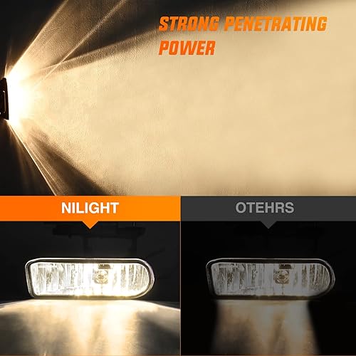 Miniatura 14 de Nilight Conjunto de luz antiniebla compatible con Chevy Silverado 1500 2500 2002 Chevy Silverado 1500 2500 2001-2002 3500 Chevy Silverado 2000-2006