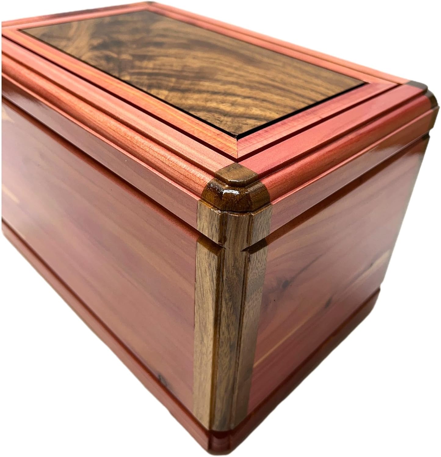 Personalized Adult Cremation Urn - Custom Name Wooden Cedar & Walnut Wood Memorial Box Cremation for Funeral-Wooden Memorial Urn for Ashes - Image 4