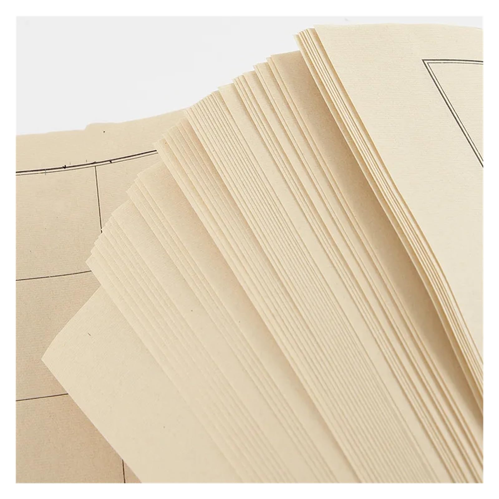 MIUYTRN 34 * 138cm papier ryżowy pieczęć skrypt oficjalny skrypt tworzenie kaligrafii specjalny półdojrzały papier Xuan początkujący pędzel praktyka Papier cuicui(biały,12x12cmx20 grids)