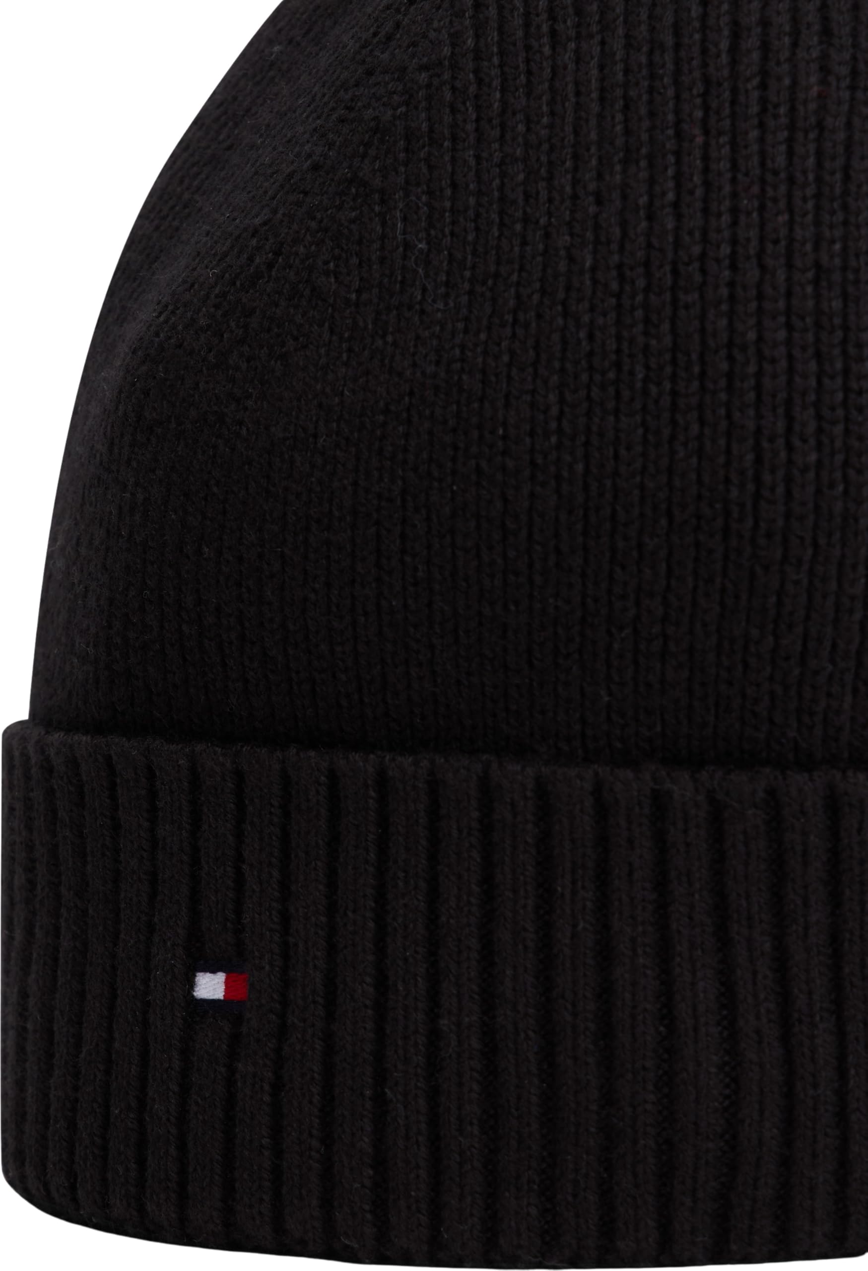 Tommy Hilfiger Męska czapka bawełniana z flagą TH PIMA AM0AM12796 czapka, czarna (czarna), jeden rozmiar, czarny (czarny), Rozmiar uniwersalny