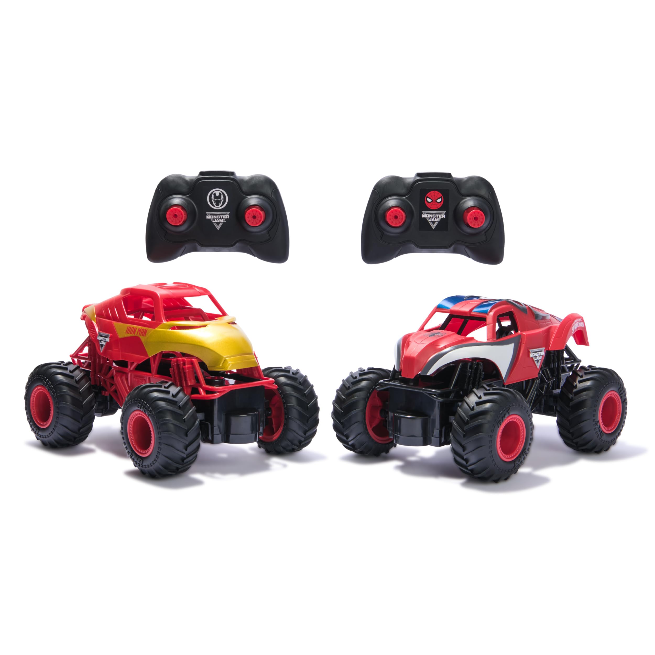 Monster Jam Pilot zdalnego sterowania pojazd 1to24 Marvel 2-pak I
