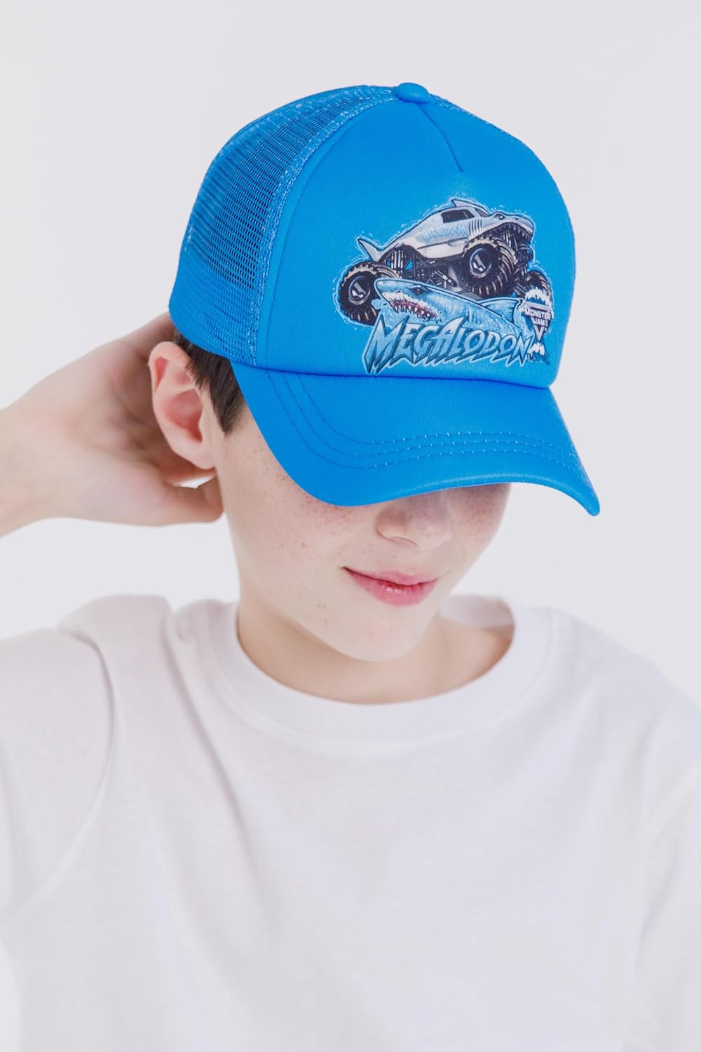 Monster Jam Mesh Adjustable Snapback Baseball Cap One Size Grave Digger El Toro Loco Megalodon