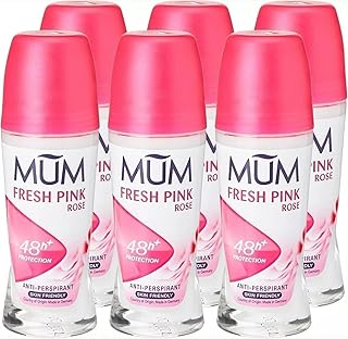 Mum Fresh Pink Rose Perfumed 48 Hours Plus Protection Anti-Perspirant, 50 ml, Pack of 6 192103/c