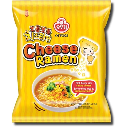 Ottogi Cheese Ramen - Rich Flavor 222g