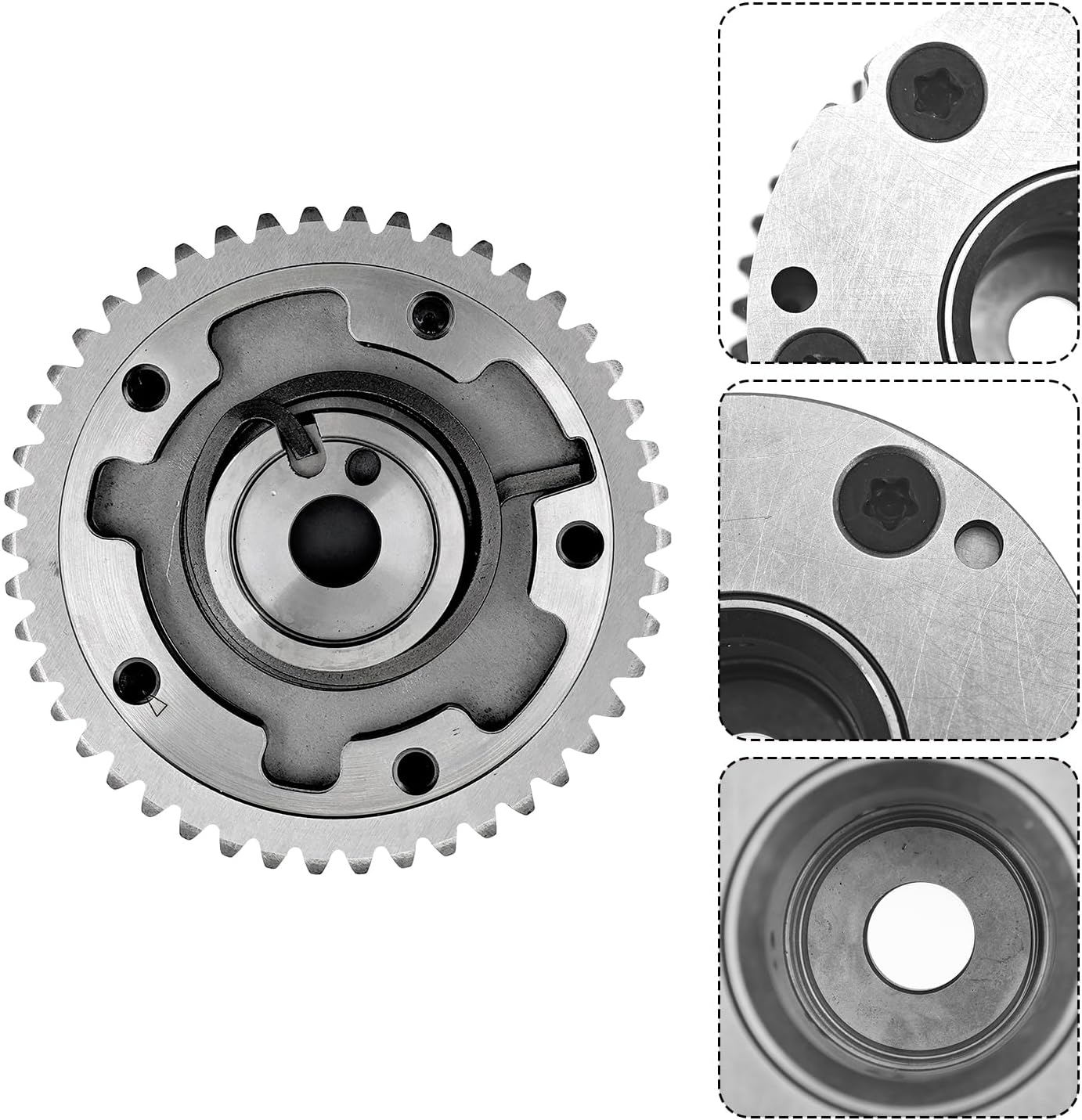 130254BB0C & 130251KC0A VVT Camshaft Phaser Actuator Sprocket Kit Int & Exh for Nissan 2011-2021 Juke/Rogue Sport/Qashqai/X-Trail (Mexico); 130251KC2C 130251KC1A Cam Gear Adjuster