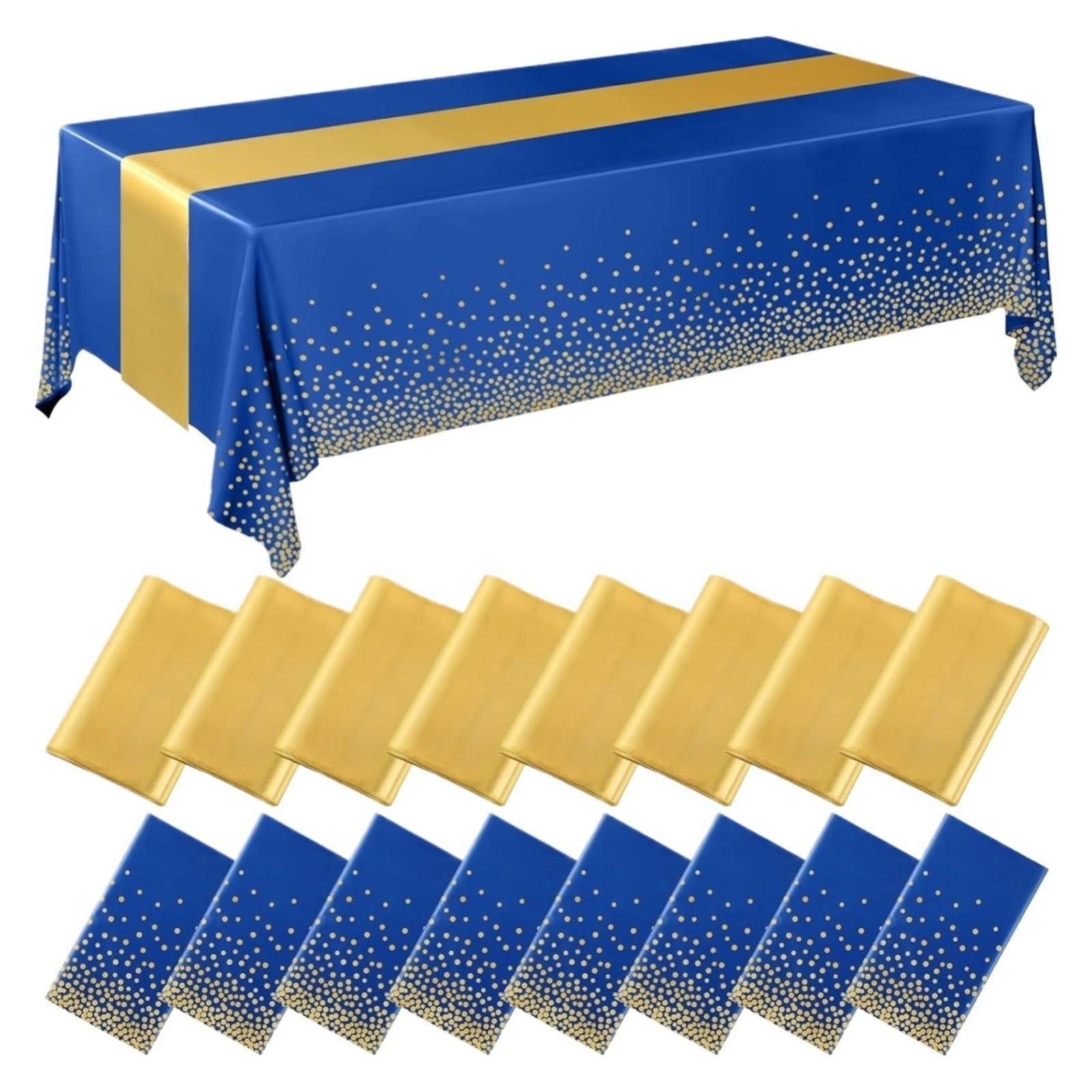 Satin Table Runners 2pcs/set Disposable Plastic Tablecloths