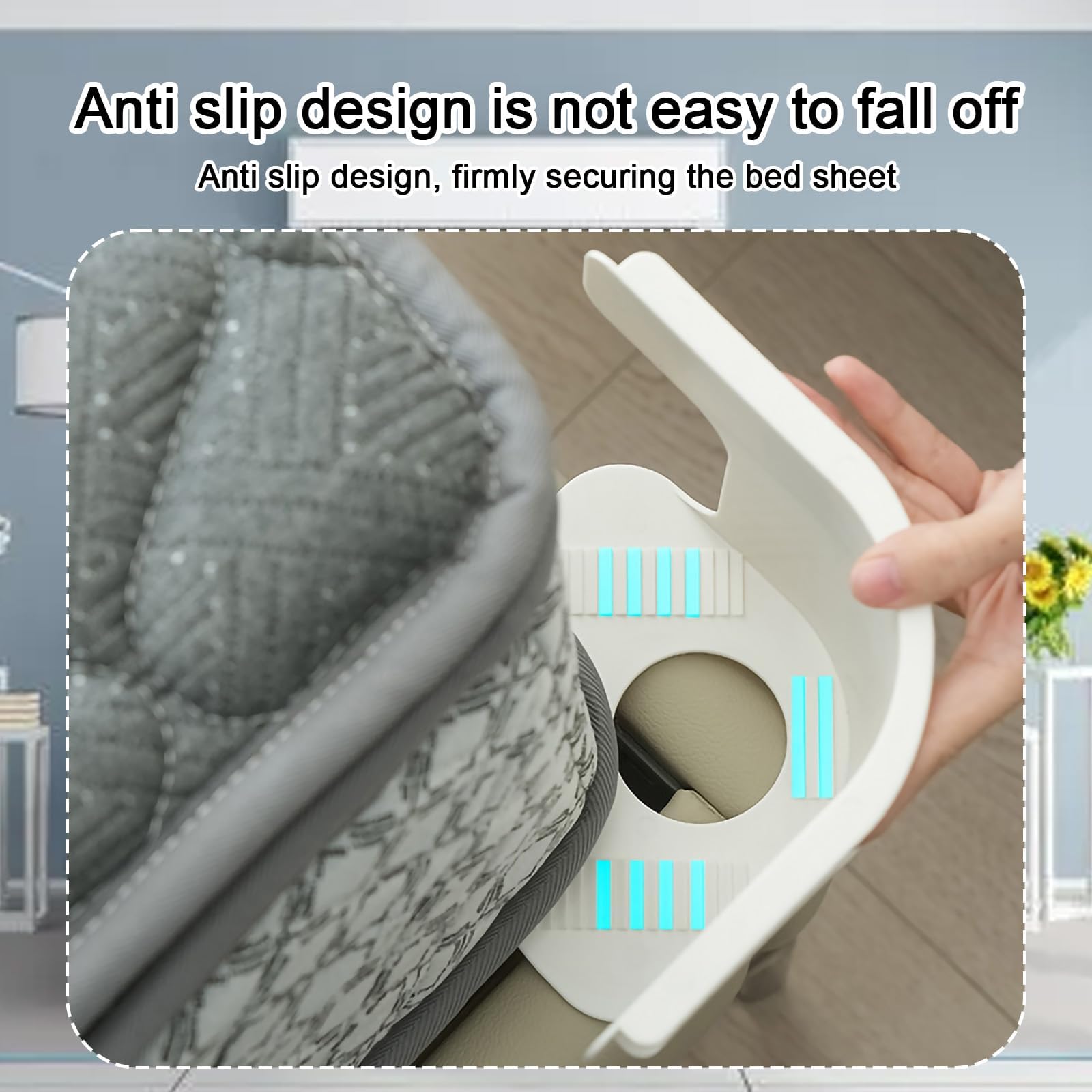 Pipihome Ferma Lenzuola con Strisce di Blocco, Ferma Lenzuola x Angoli, per Materasso per Tutte Le Dimensioni, Biancheria da Letto (4pcs)