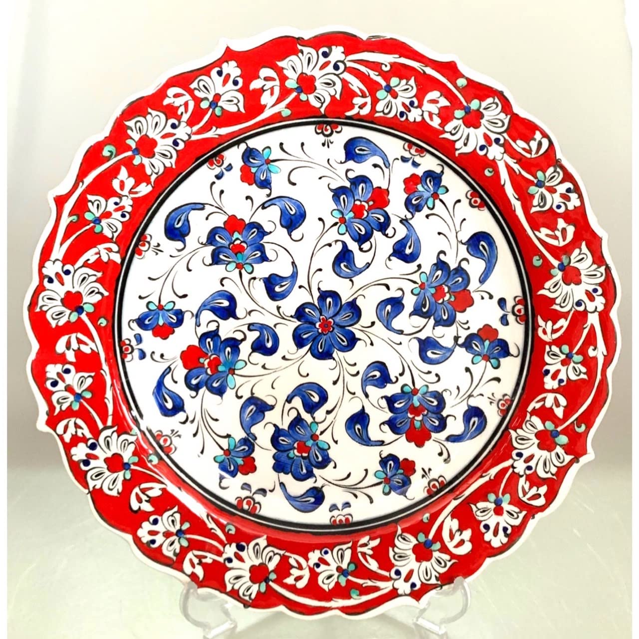 トルコ　陶器皿 楽天市場】【15%OFFクーポン対象品】トルコ陶器 プレート 飾り皿