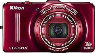 Nikon Coolpix S9300 16.0 MP Digital Camera - Red