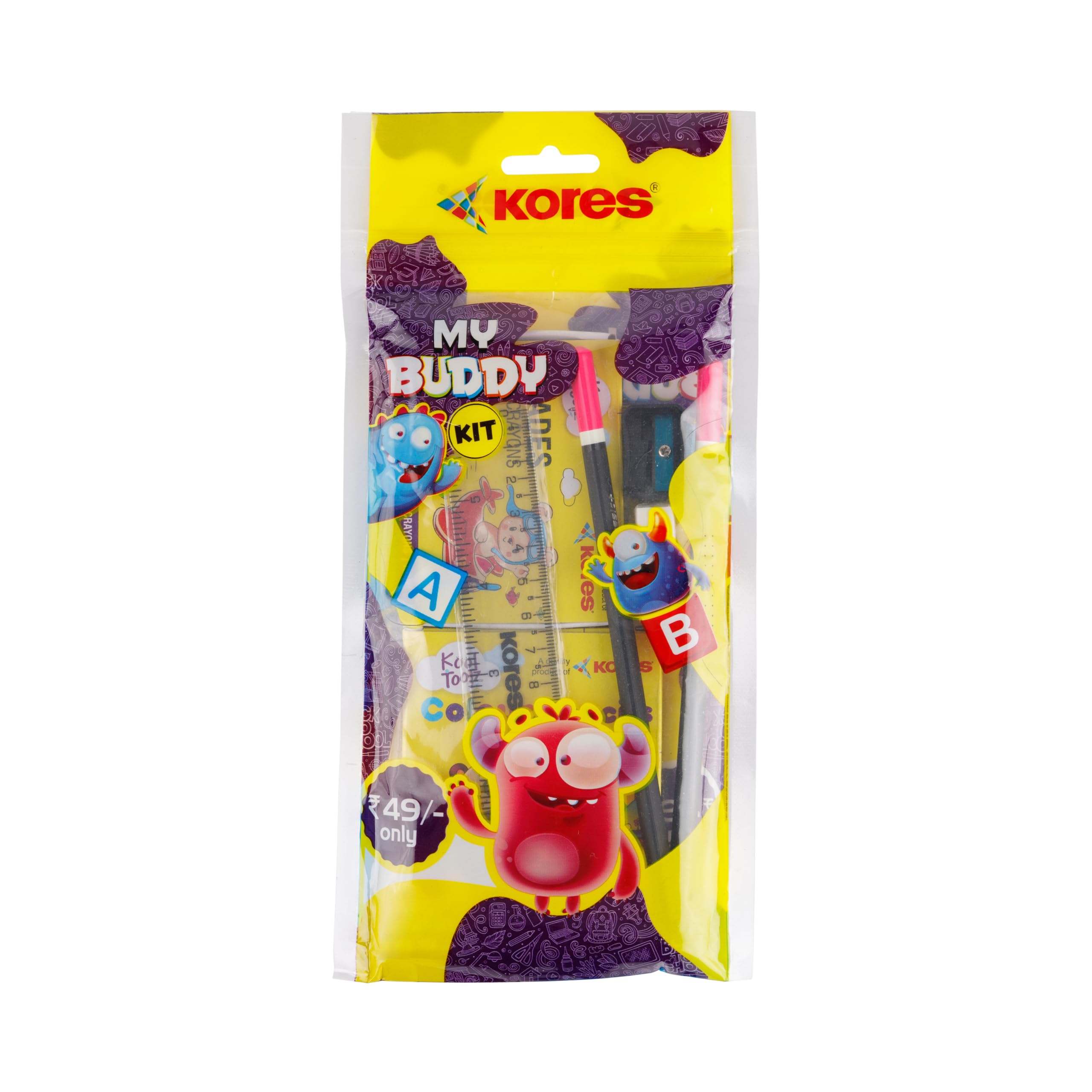 Kores My Buddy Kit | Gift Pack| Wax Crayons Colour Set| Colour Pencils |Return Gifts|Multicolor (B0BW443DRG) Amazon Price History, Amazon Price Tracker