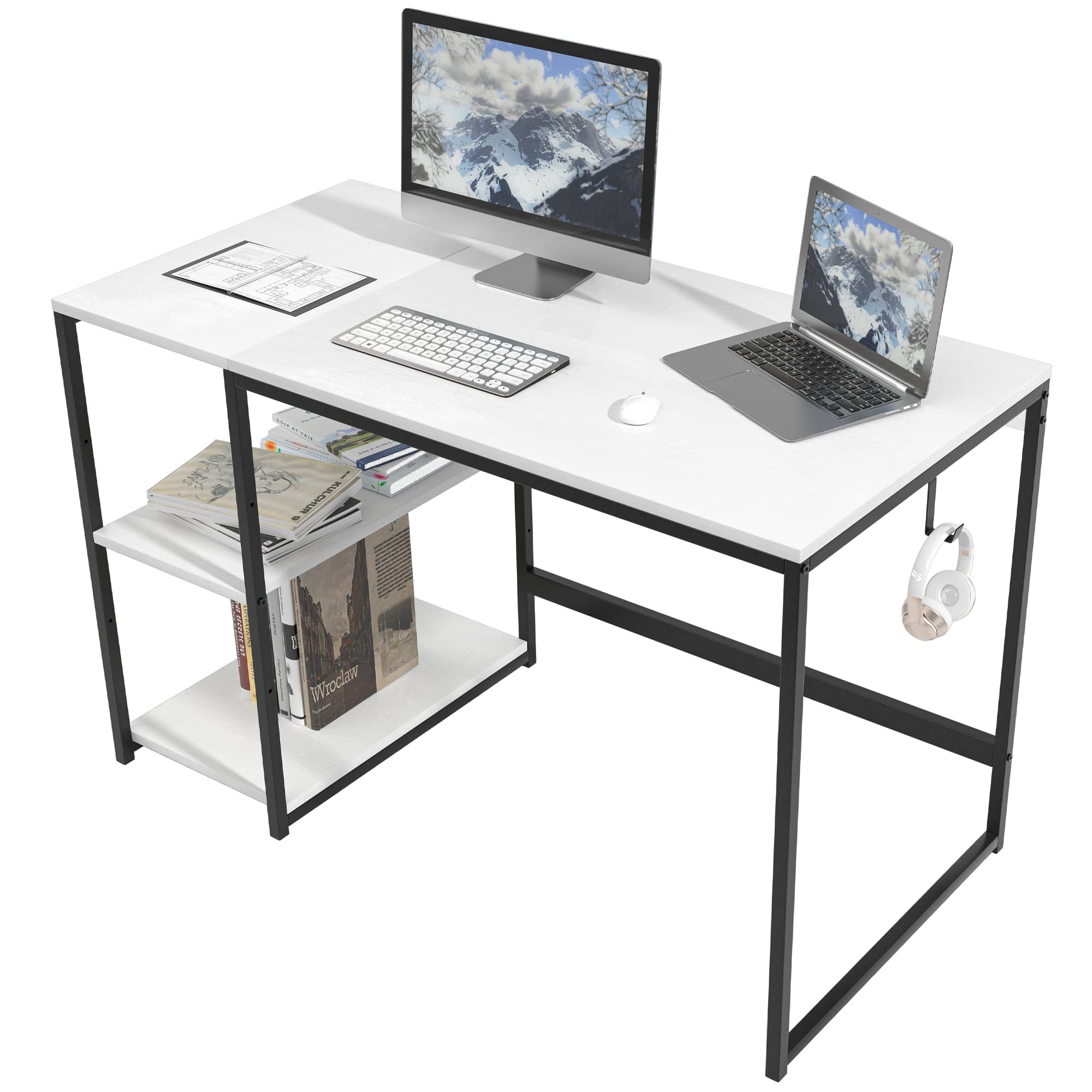 Buy Molblly 55 inch Computer Desk,Home Office Desk Study Table Study
